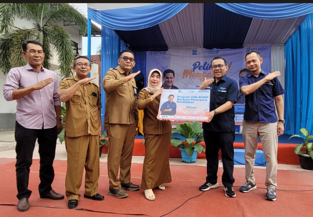 PELINDO MENGAJAR GOES TO  SMA NEGERI 5 MEDAN, SIAPKAN BANTUAN PENDIDIKAN