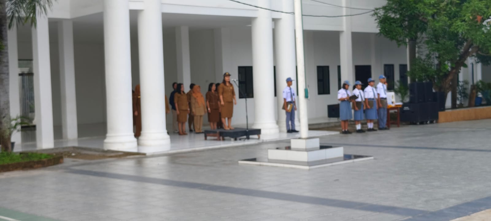 UPACARA APEL PAGI SMA NEGERI 5 MEDAN